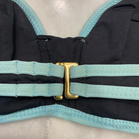 Bombshell Reversible Bikini by L Space, Black & Green, Removeable Strap, Sz Med - Picture 7 of 16